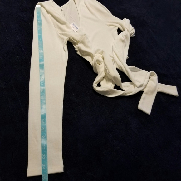 Love Tree Long Sleeve Front Tie Top - Picture 2 of 7